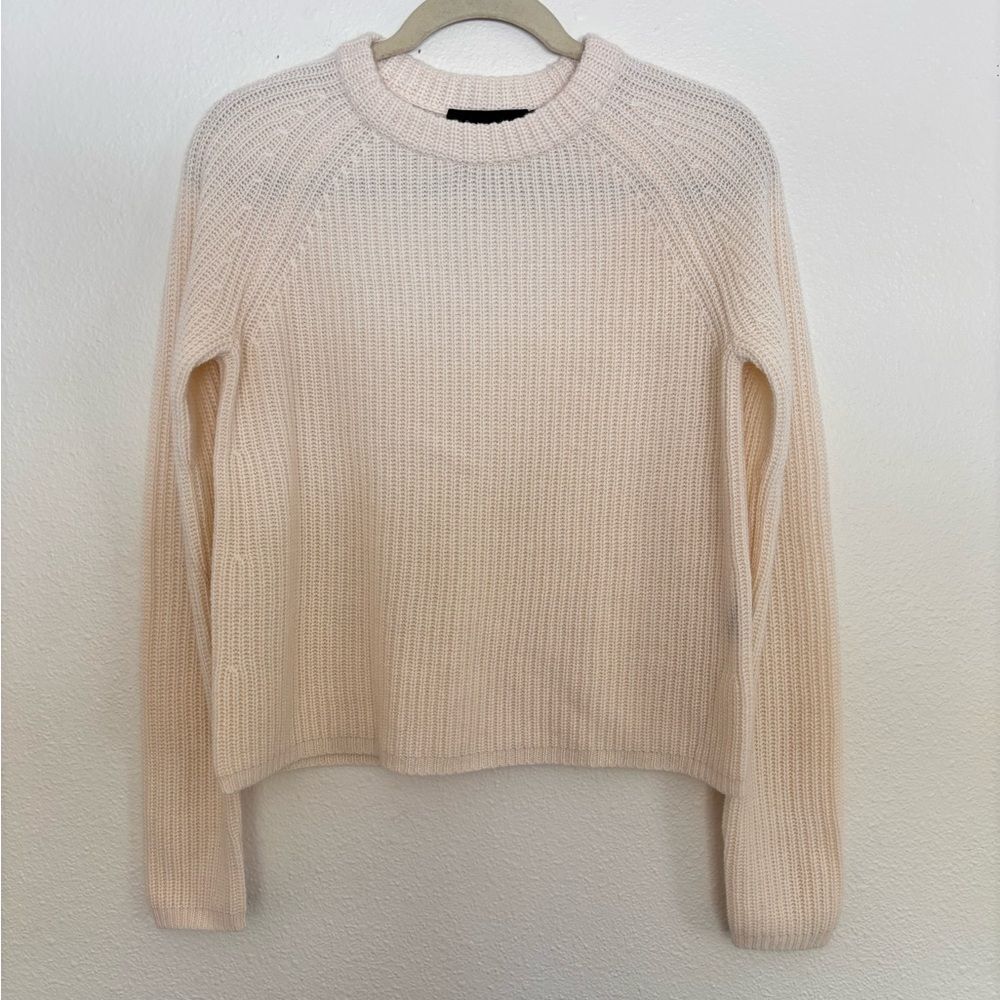 Jenni Kayne Cashmere Fisherman Sweater Ivory